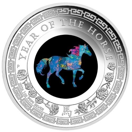 2026 1 oz Opal Lunar Series Year of the Horse Proof Silver Coin