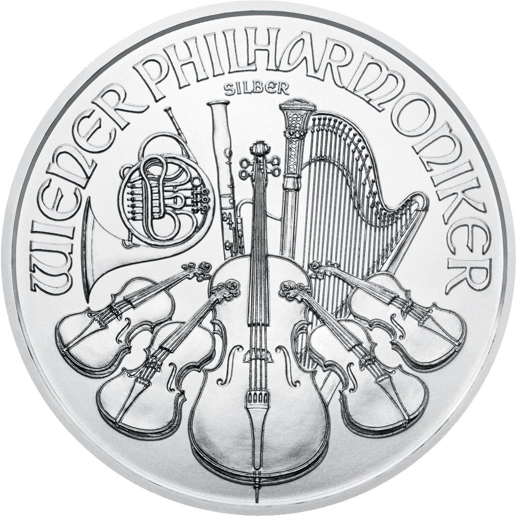 1 oz Austrian Silver Philharmonic Coin - Random Year