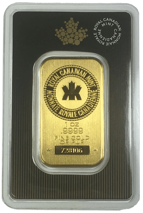 1 oz Royal Canadian Mint Gold Bar