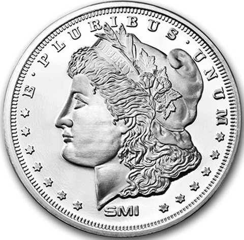 1 oz Sunshine Morgan Silver Round