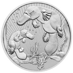 2021 2 oz Australian Piedfort Platypus & Baby Silver Coin - Next Generation Series