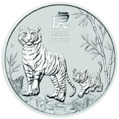 2022 1/2 oz Year of the Tiger Silver Coin - Perth Mint Lunar Series III