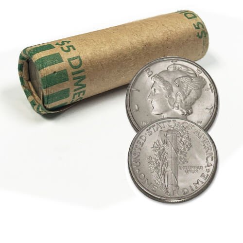 0819 90 Mercury Dimes 2