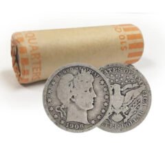 $10 Face - 90% US Barber Silver Quarters