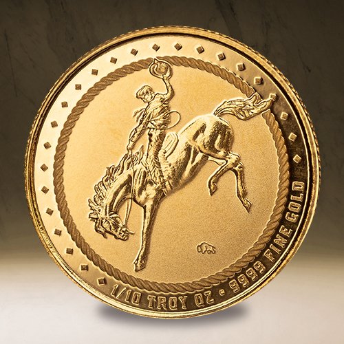 1 10 Oz Gold Cowboy Deal Obverse 2 No Badge