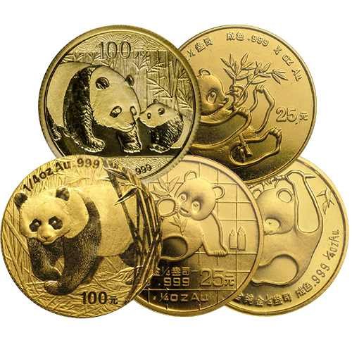 1 4 Oz Chinese Gold Panda Coins Random Year 1