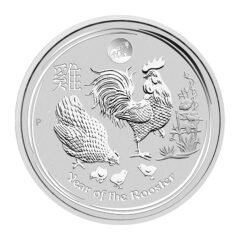 2017 1 oz Australian Lunar Series Rooster - Lion Privy Silver Coin