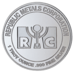 1 oz Republic Metals Silver Round