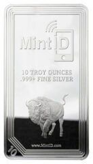 10 oz MintID Buffalo Silver Bar (AES-128 Encrypted)