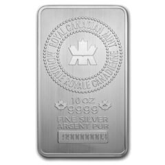 10 oz Royal Canadian Mint (RCM) Silver Bar