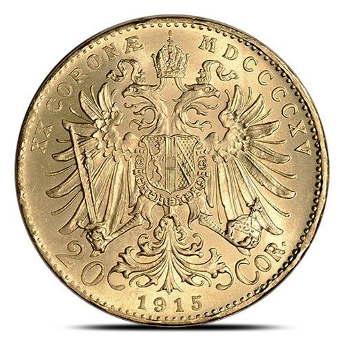 1915 Austrian Gold 20 Corona Restrike 2