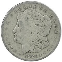 1921 Cull Morgan Silver Dollar