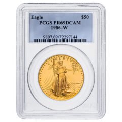 1986-W PCGS PR-69 1 oz American Gold Eagle Proof Coin