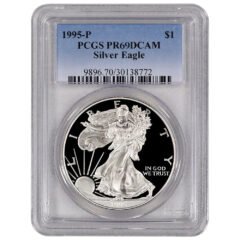 1995 PCGS PR-69 1 oz American Silver Eagle Proof Coin
