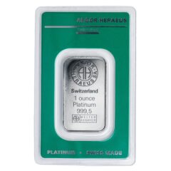 1 oz Argor-Heraeus Platinum Bar