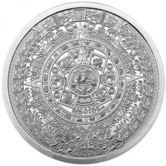 2 oz Aztec Calendar Silver Round