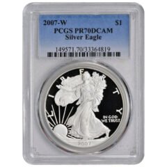 2007-W PCGS PR-70 American Silver Eagle Proof Coin