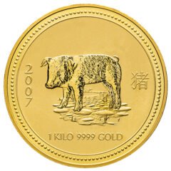 2007 1 Kilo Australian Year of the Pig Gold Coin - Lunar Series