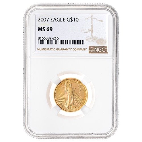 2007 Usgoldeagle Ngc Ms69 1 4ozcoin Obv 500x500 1