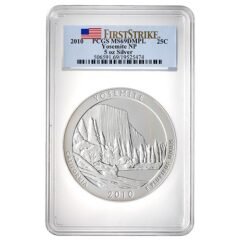 2010 PCGS MS-69 DMPL First Strike 5 oz America the Beautiful Yosemite Silver Coin