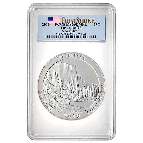2010 Ussilver Atb Yosemite Pcgs Ms 69 Firststrike Dmpl 5ozcoin Obv 500x500 1