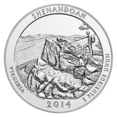 2014 Silver 5 oz ATB Shenandoah America The Beautiful