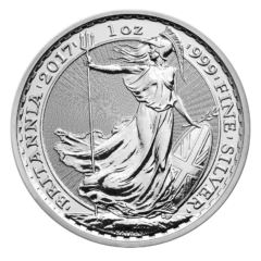 2017 1 oz Silver Britannia Coin BU