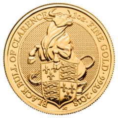 2018 1 oz Gold Queen's Beasts Black Bull of Clarence
