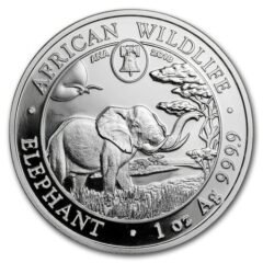 2018 1 oz Silver Elephant Coin - Philadelphia ANA Privy Mark