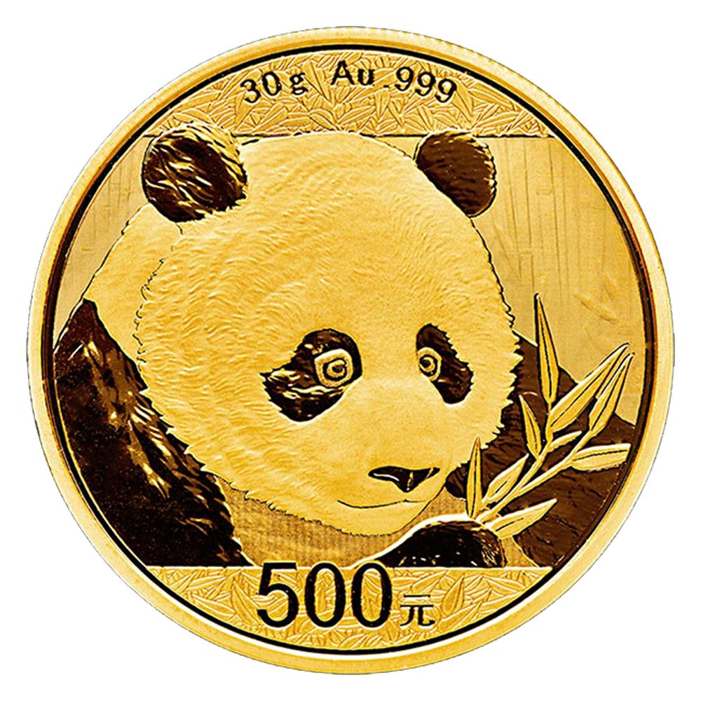 2018 Chinese Gold Panda 30 G Reverse