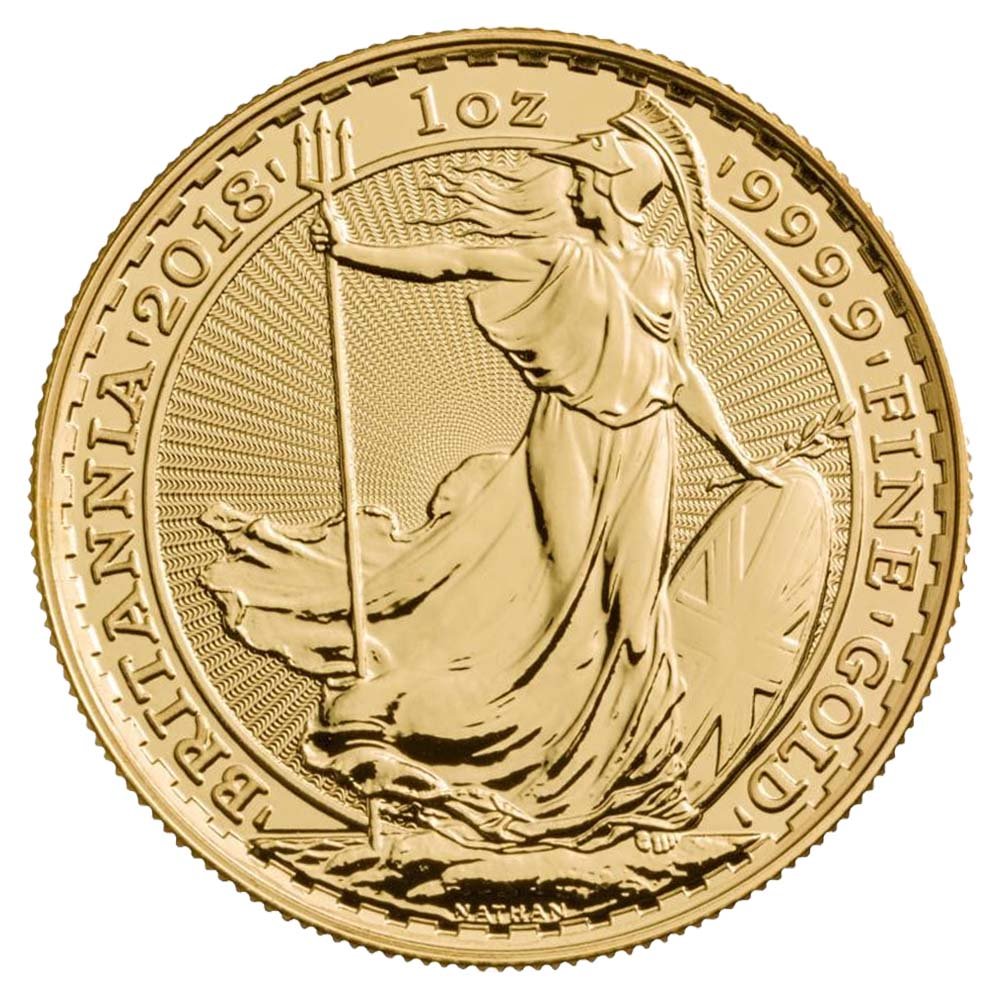 2018 Gold Britannia 1 Oz Reverse