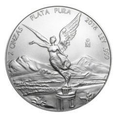 2018 Mexican Libertad Silver Coin 2 oz