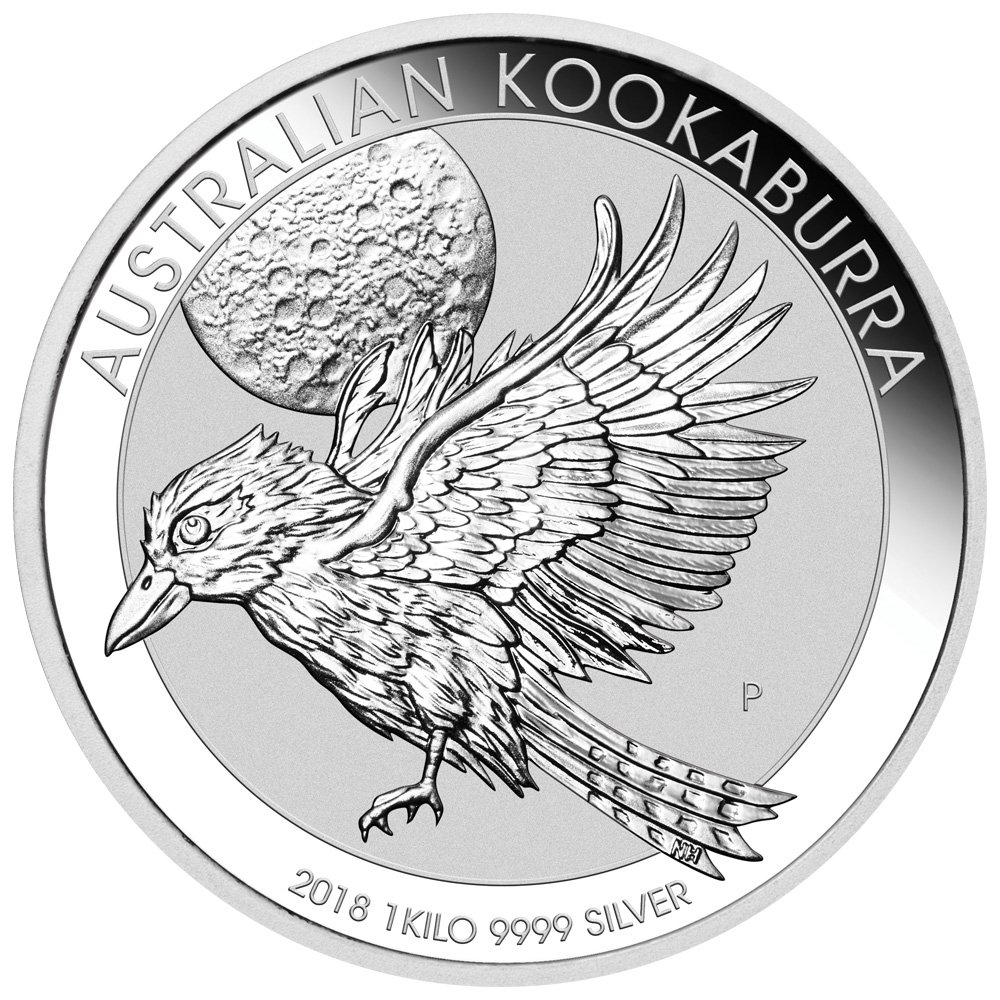 2018 Silver Kookaburra 1 Kilo Reverse Straight