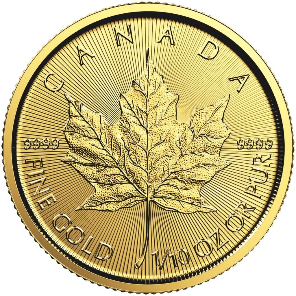 2018 Rcm Gold Maple Leaf Obverse 1 10 Ounce 1024x1024