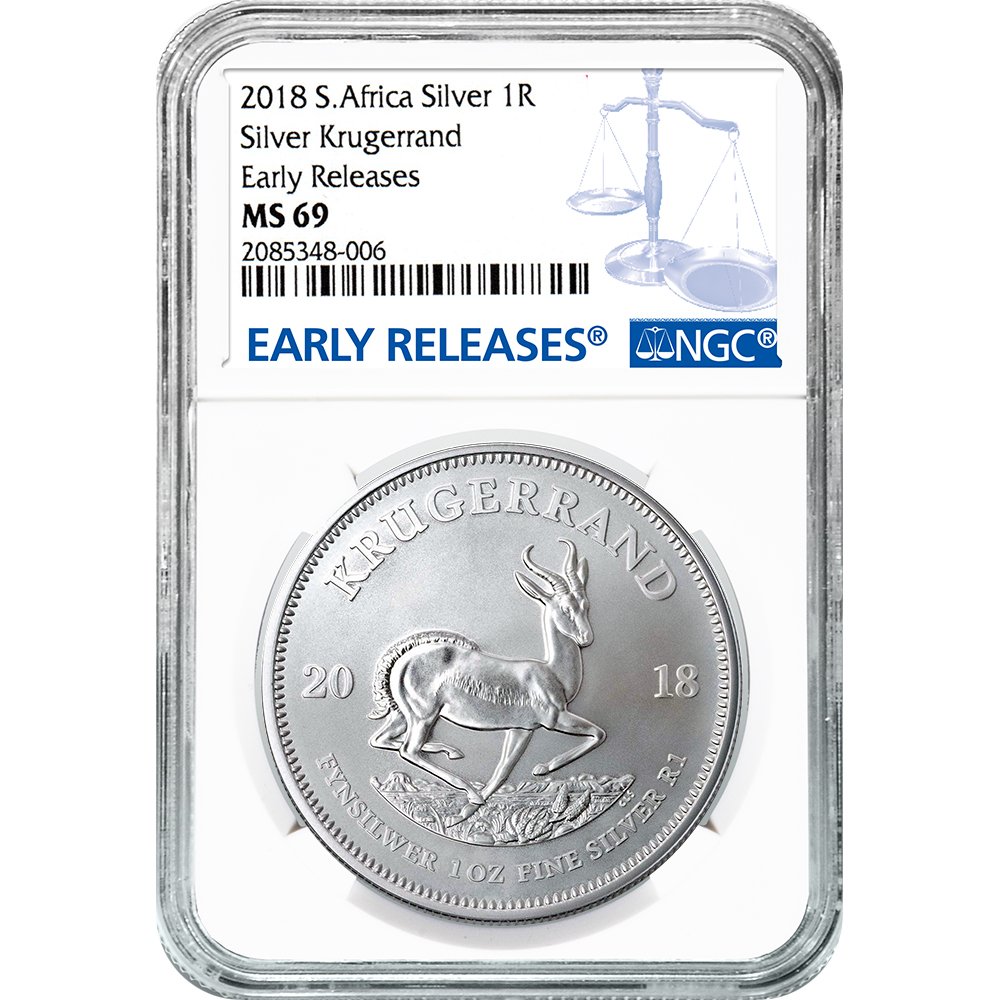 2018 Silver Krugerrand Ngc Early Release Ms69 Obverse Edited2
