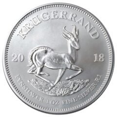 2018 South African Silver Krugerrand Coin 1 oz