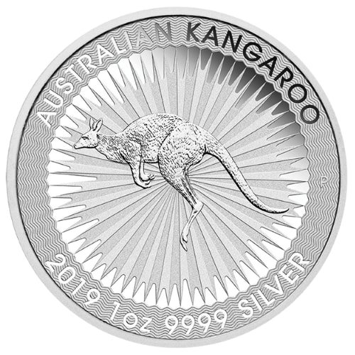 2019 Australian Kangaroo Silver Coin 1 Oz Reverse