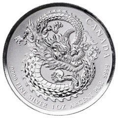 2019 1 oz Lucky Dragon High Relief Silver Coin
