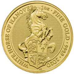 2020 1 oz Queen's Beasts White Horse of Hanover Gold Coin