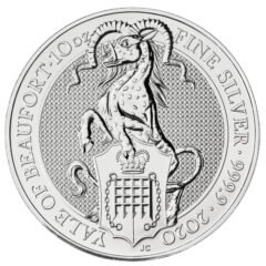 2020 10 oz Queen's Beasts The Yale of Beaufort Silver Coin