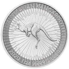 2020 1 oz Australian Silver Kangaroo Coin BU