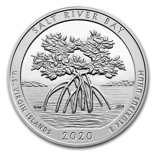 2020 Salt River Bay National Historical Park Atb 5 Oz Silver Coin Obverse 1