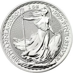 2020 1 oz Silver Britannia Coin BU