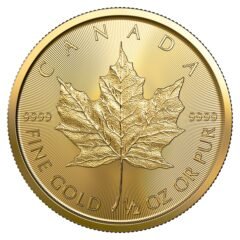 2021 1/2 oz Canadian Gold Maple Leaf Coin BU