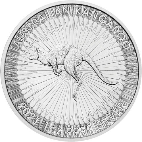 2021 1 Oz Australian Silver Kangaroo Reverse