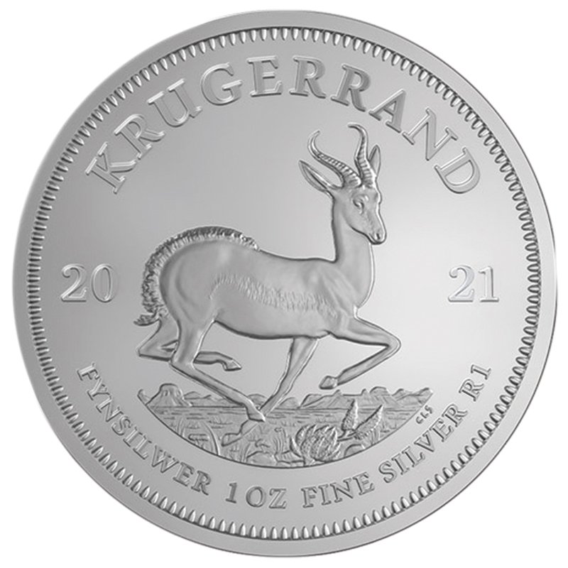 2021 1 Oz South African Silver Krugerrand Rev 800x800