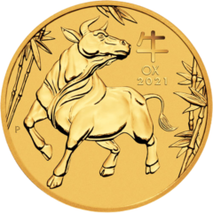 2021 1 oz Year of the Ox Gold Coin - Perth Mint Lunar Series III