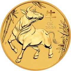 2021 1/10 oz Year of the Ox Gold Coin - Perth Mint Lunar Series III