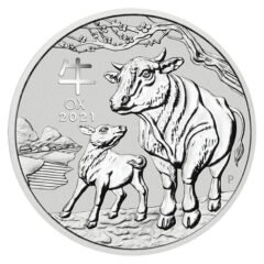 2021 1 oz Year of the Ox Silver Coin - Perth Mint Lunar Series III