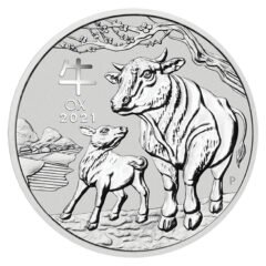 2021 1/2 oz Year of the Ox Silver Coin - Perth Mint Lunar Series III